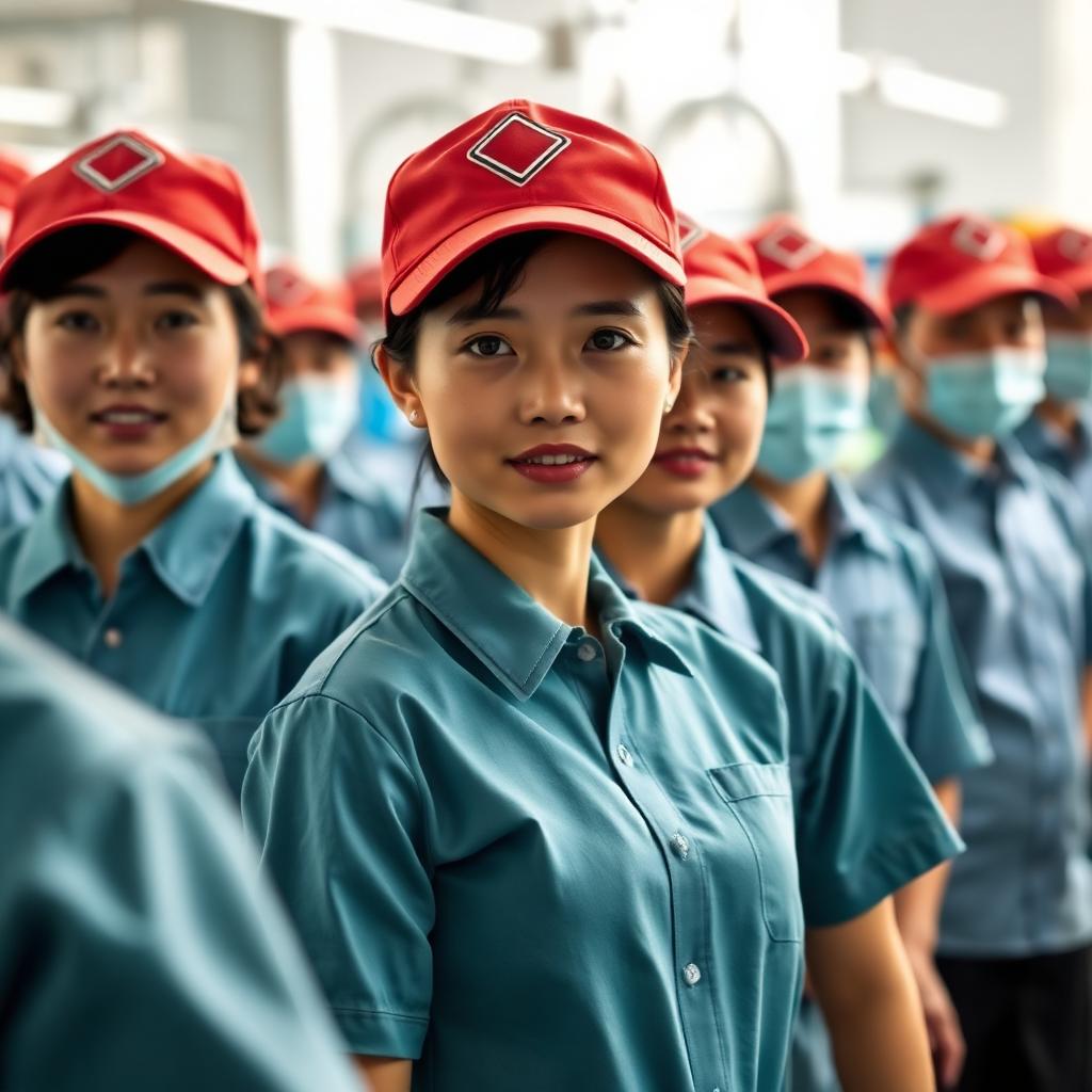 Nhóm công nhân trong nhà máy